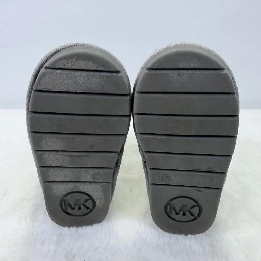 Michael Kors Little Girls Gray Faux Fur Winter Boots Size 7